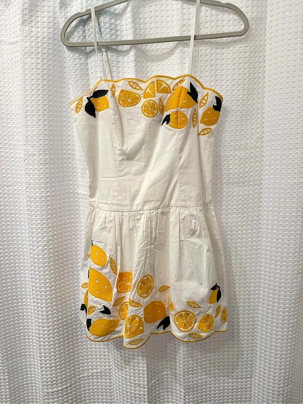 Corey Lynn Calter The Destiny Dress Lemon Print Mini Dress Small